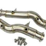 mercedes c63 w205 catted and catless downpipes