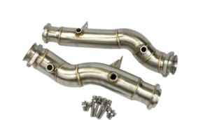 mercedes c63 w205 catted and catless downpipes